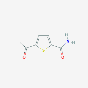 Chemical structure of 5-Acetylthiophene-2-carboxamide