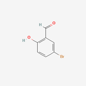 Chemical structure of 5-Bromosalicylaldehyde