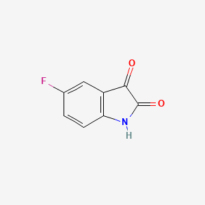 Chemical structure of 5-Fluoroisatin