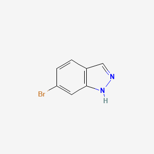 Chemical structure of 6-Bromo-1H-indazole