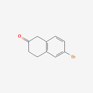 Chemical structure of 6-Bromo-2-tetralone