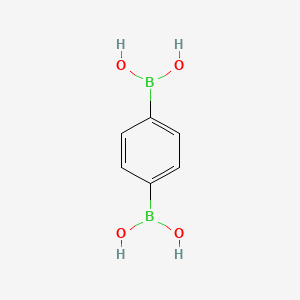Chemical structure of 1,4-Benzenediboronic acid