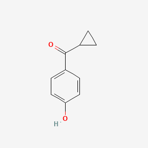 Chemical structure of Cyclopropyl(4-hydroxyphenyl)methanone
