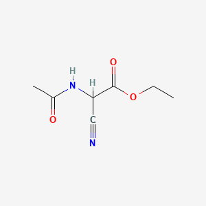 Chemical structure of Ethyl acetamidocyanoacetate
