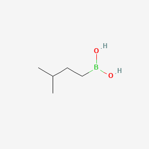 Chemical structure of (3-Methylbutyl)boronic acid