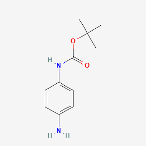 Chemical structure of tert-Butyl (4-aminophenyl)carbamate