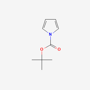 Chemical structure of tert-butyl 1H-pyrrole-1-carboxylate
