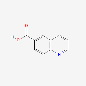 Chemical structure of 6-Quinolinecarboxylic acid