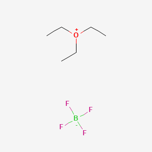 Chemical structure of Triethyloxonium tetrafluoroborate