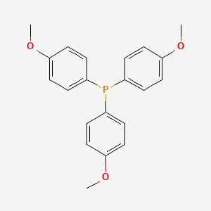 Chemical structure of Phosphine, tris(4-methoxyphenyl)-
