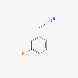 Chemical structure of (3-Bromophenyl)acetonitrile