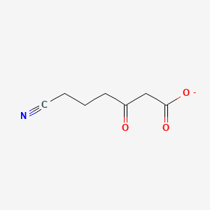 Chemical structure of 6-Cyano-3-oxohexanoate