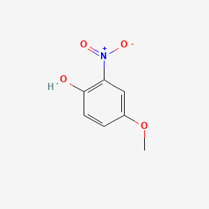 Chemical structure of Phenol, 4-methoxy-2-nitro-
