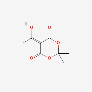 Chemical structure of 5-(1-Hydroxyethylidene)-2,2-dimethyl-1,3-dioxane-4,6-dione