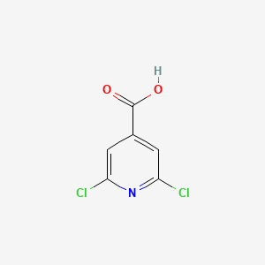 Chemical structure of 2,6-Dichloroisonicotinic acid