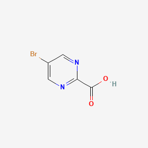 Chemical structure of 5-Bromopyrimidine-2-carboxylic acid