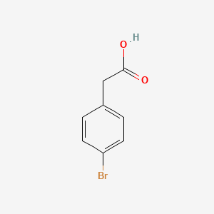 Chemical structure of Benzeneacetic acid, 4-bromo-