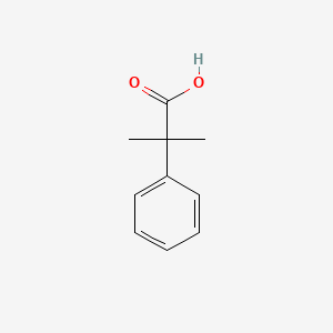 Chemical structure of 2-Phenylisobutyric acid