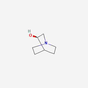 Chemical structure of 3-Quinuclidinol, (-)-