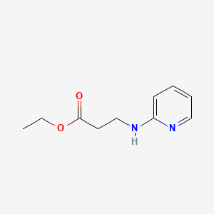 Chemical structure of N-2-Pyridinyl-beta-alanine ethyl ester