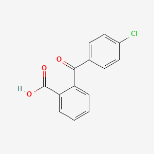Chemical structure of 2-(4'-Chlorobenzoyl)benzoic acid