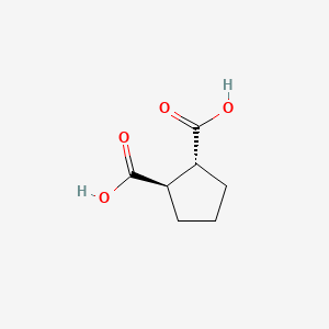 Chemical structure of 1,2-Cyclopentanedicarboxylic acid, (1R,2R)-rel-