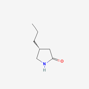 Chemical structure of (r)-4-Propylpyrrolidin-2-one