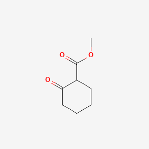Chemical structure of Cyclohexanecarboxylic acid, 2-oxo-, methyl ester