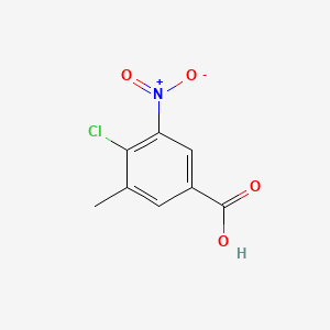 Chemical structure of 4-Chloro-3-methyl-5-nitrobenzoic acid