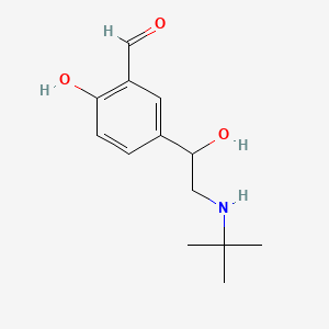 Chemical structure of 5-(2-(Tert-butylamino)-1-hydroxyethyl)-2-hydroxybenzaldehyde