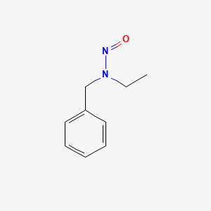 Chemical structure of Benzylamine, N-ethyl-N-nitroso-