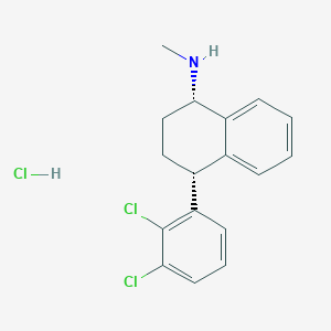 Chemical structure of rac-cis-2,3-Dichloro Sertraline Hydrochloride
