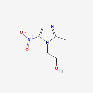 Chemical structure of Metronidazole
