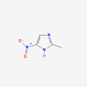 Chemical structure of 2-Methyl-5-nitroimidazole