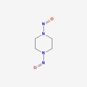 Chemical structure of N,N'-Dinitrosopiperazine