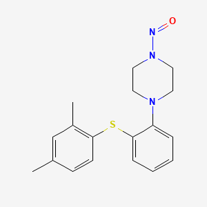 Chemical structure of N-nitroso-vortioxetine