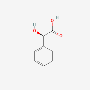 Chemical structure of (-)-Mandelic acid