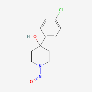 Chemical structure of 4-(4-Chlorophenyl)-1-nitrosopiperidin-4-ol