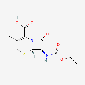 Chemical structure of N-Ethoxycarbonyl 7-ADCA
