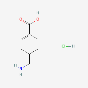 Chemical structure of 4-(Aminomethyl)cyclohex-1-ene-1-carboxylic acid hydrochloride