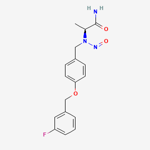 Chemical structure of N-nitroso-safinamide