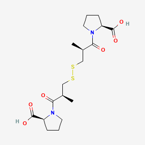 Chemical structure of Captopril disulfide