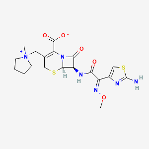 Chemical structure of Cefepime, E-