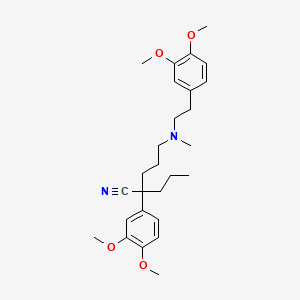 Chemical structure of Desisopropyl N-propyl verapamil