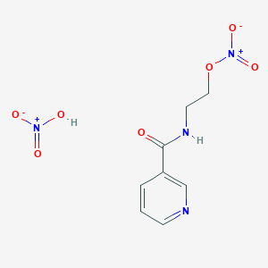 Chemical structure of Nicorandil nitrate