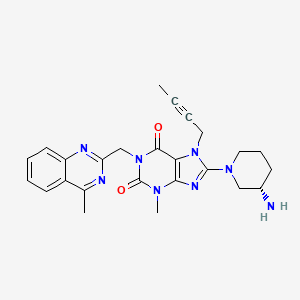 Chemical structure of Linagliptin, (S)-