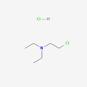Chemical structure of 1-Chloro-2-(diethylamine)ethane hydrochloride