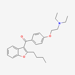 Chemical structure of Deiodoamiodarone