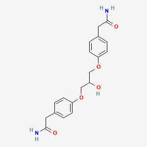 Chemical structure of 2,2-((2-Hydroxypropane-1,3-diyl)bis(oxy-4,1-phenylene))diacetamide