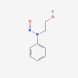 Chemical structure of Ethanol, 2-(nitrosophenylamino)-